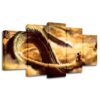 Dragon Ball Z 6 - Anime 5 Panel Canvas Art Wall Decor