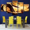 Dragon Ball Z Goku Shenron - Cartoon 5 Panel Canvas Art Wall Decor