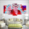 Dragon Ball Z Goku Super - Anime 5 Panel Canvas Art Wall Decor