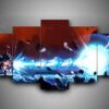 Dragon Ball - Goku Kid - Anime 5 Panel Canvas Art Wall Decor