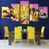 Dragon Balls 63 - Anime 5 Panel Canvas Art Wall Decor