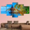 Dreamscape Escape On Maldives - Nature 5 Panel Canvas Art Wall Decor