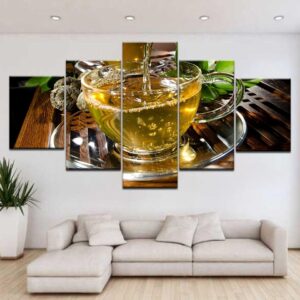 Drink 10 - Kitchen 5 Panel Canvas Art Wall Decor