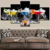 Drink 11 - Kitchen 5 Panel Canvas Art Wall Decor