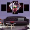 Drink 12 - Kitchen 5 Panel Canvas Art Wall Decor