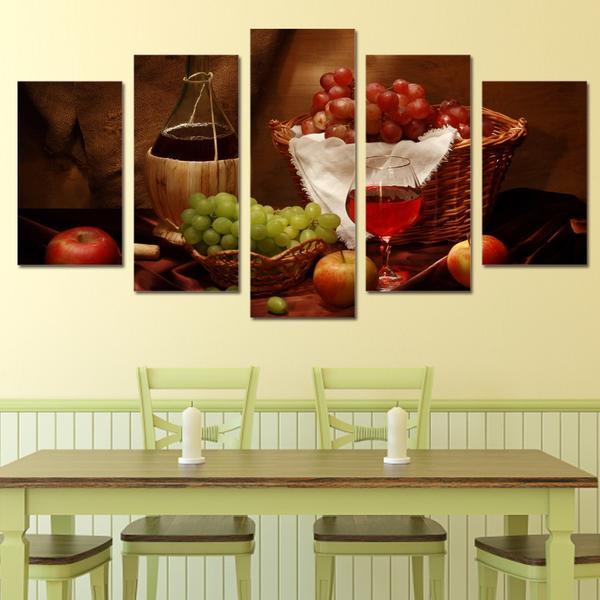 Drink Fruit 01 - Kitchen 5 Panel Canvas Art Wall Decor Drink Fruit 01 - Kitchen 5 Panel Canvas Art Wall Decor