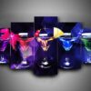 Drinking 3 - Wine 5 Panel Canvas Art Wall Decor