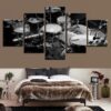 Drumset - Music 5 Panel Canvas Art Wall Decor