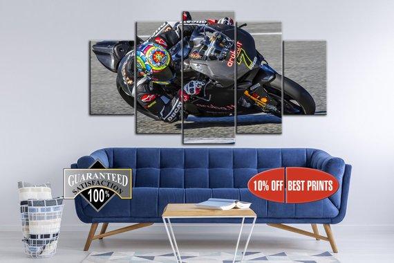 Ducati Monster Motogp - Sport 5 Panel Canvas Art Wall Decor Ducati Monster Motogp - Sport 5 Panel Canvas Art Wall Decor