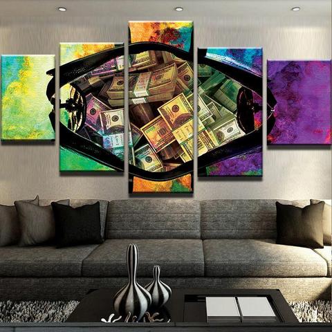 Duffel Bag Swag - Abstract 5 Panel Canvas Art Wall Decor Duffel Bag Swag - Abstract 5 Panel Canvas Art Wall Decor