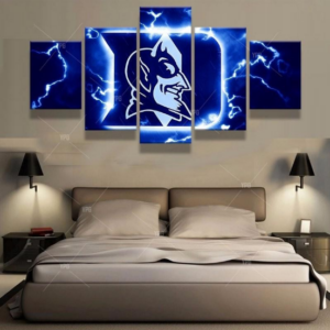 Duke Blue Devils Basketball Sports - Sport 5 Panel Canvas Art Wall Decor