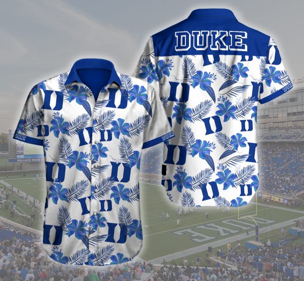 Duke Blue Devils Hawaiian Shirt Summer Button Up Duke Blue Devils Hawaiian Shirt Summer Button Up
