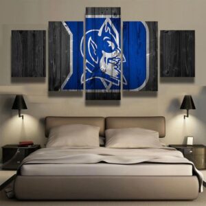Duke Blue Devils Sports Team 1 - Sport 5 Panel Canvas Art Wall Decor
