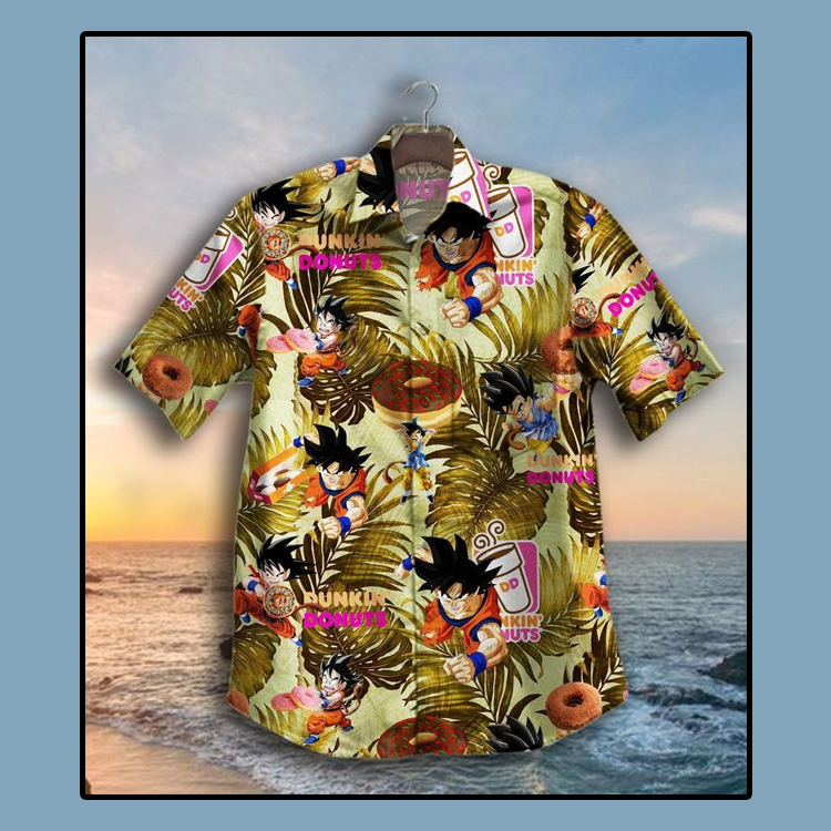 Dunkin Donuts Son Goku Hawaiian Shirt Dunkin Donuts Son Goku Hawaiian Shirt