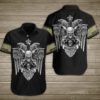 Eagle Own Thunderbolt Skull Motorcycle Hawaiian Shirt Summer Button Up