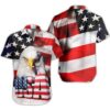 Eagle Usa Flag Hawaiian Shirt Summer Button Up