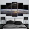 Earth Surface 01 - Space 5 Panel Canvas Art Wall Decor