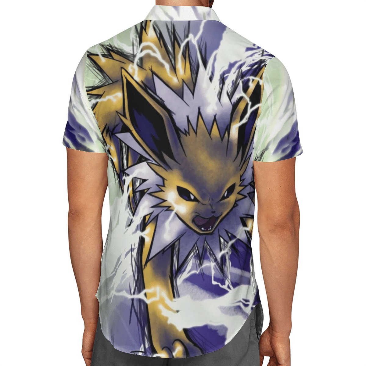 Eevee Jolteon Pokemon Hawaiian Shirt Eevee Jolteon Pokemon Hawaiian Shirt