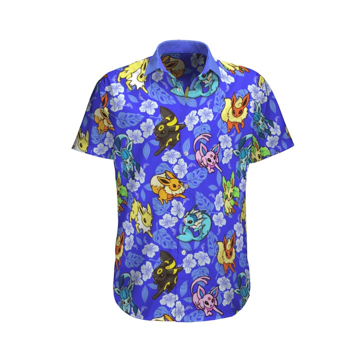 Eevee Pokemon Hawaiian Shirt Eevee Pokemon Hawaiian Shirt