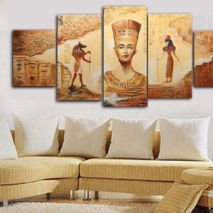 Egyptian Contemporary - Religion 5 Panel Canvas Art Wall Decor
