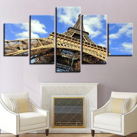 Eiffel Tower 1 - Nature 5 Panel Canvas Art Wall Decor Eiffel Tower 1 - Nature 5 Panel Canvas Art Wall Decor