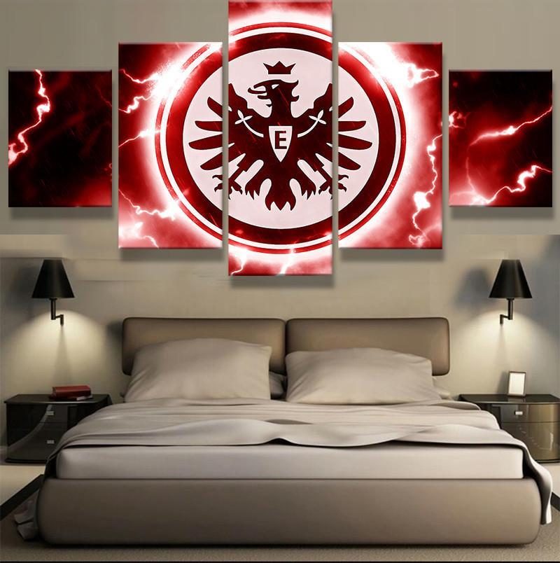 Eintracht Frankfurt Football Ag Fans - Sport 5 Panel Canvas Art Wall Decor Eintracht Frankfurt Football Ag Fans - Sport 5 Panel Canvas Art Wall Decor