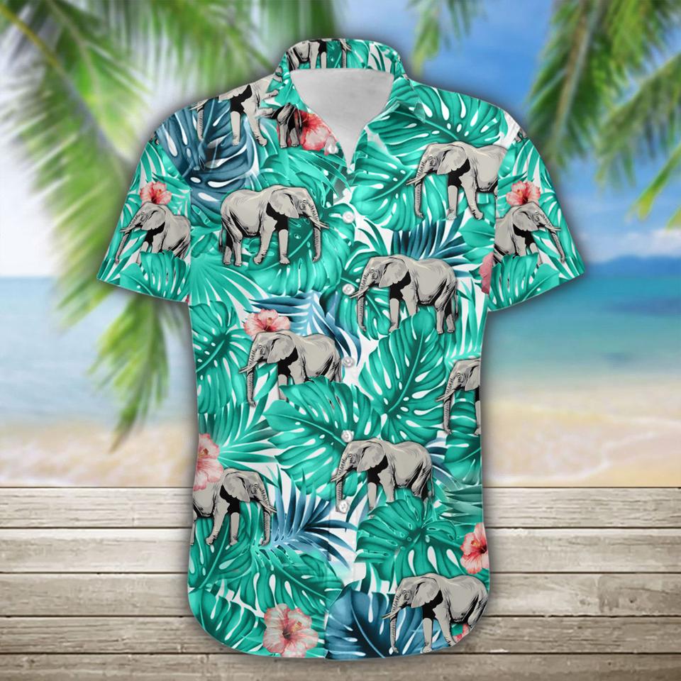 Elephant Hawaiian Shirt Elephant Hawaiian Shirt