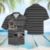 Elephant Line Hawaiian Shirt Summer Button Up