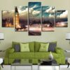 Elizabeth Tower 01 - Nature 5 Panel Canvas Art Wall Decor