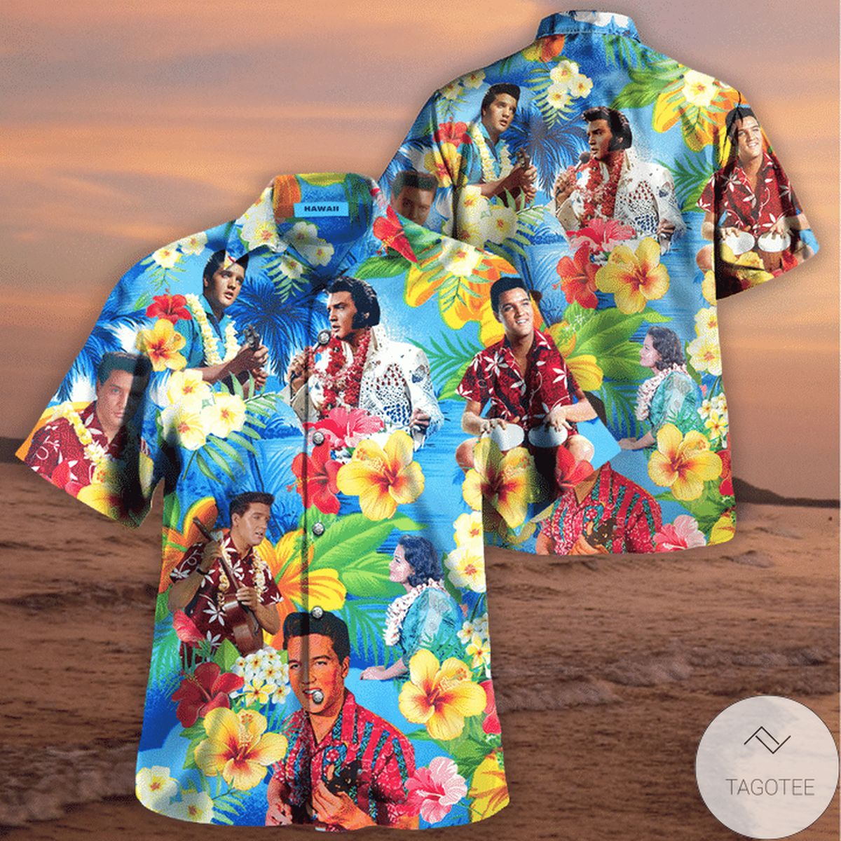 Elvis Presley Blue Hawaiian Shirt Elvis Presley Blue Hawaiian Shirt