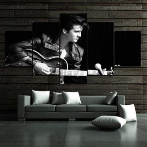 Elvis Presley Posters Rock - Famous Person 5 Panel Canvas Art Wall Decor