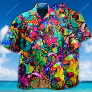 English Mastiff Summer All Over Printed Hawaiian Shirt