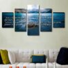 Eremiah 29:11 #3 For I Know The Plans I Have For You Bible Verse On Multi Nature - 5 Panel Canvas Art Wall Decor