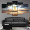 Esus Christ Bright Light - Religion 5 Panel Canvas Art Wall Decor