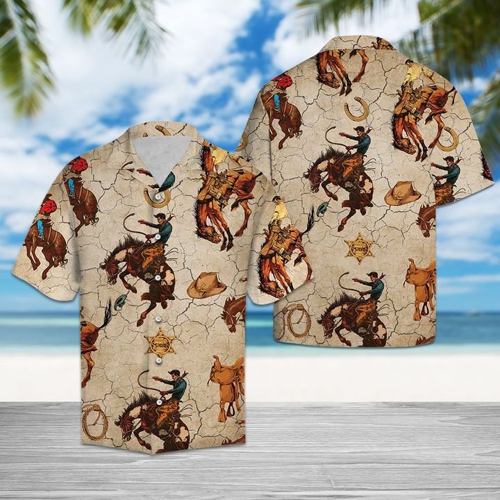 Exciting Rodeo Hawaiian Shirt Summer Button Up Exciting Rodeo Hawaiian Shirt Summer Button Up