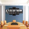 Execution 1 - Abstract 5 Panel Canvas Art Wall Decor