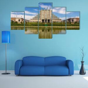 Exhibition Halls In Brussels Expo - Nature 5 Panel Canvas Art Wall Decor