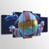 F0Rtnite Games - Gaming 5 Panel Canvas Art Wall Decor