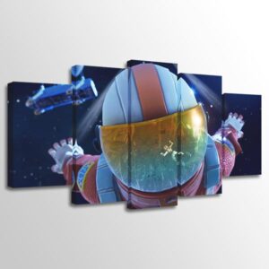 F0Rtnite Games - Gaming 5 Panel Canvas Art Wall Decor