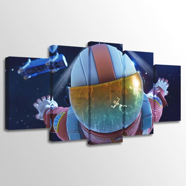 F0Rtnite Games - Gaming 5 Panel Canvas Art Wall Decor F0Rtnite Games - Gaming 5 Panel Canvas Art Wall Decor
