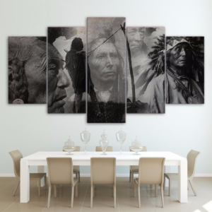 Faces Of History - Army 5 Panel Canvas Art Wall Decor