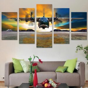 Fairchild C-123 Provider - Aircraft 5 Panel Canvas Art Wall Decor