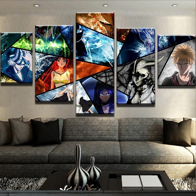Fairy Tail Shards - Anime 5 Panel Canvas Art Wall Decor Fairy Tail Shards - Anime 5 Panel Canvas Art Wall Decor