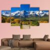 Fall Season In Colorado - Nature 5 Panel Canvas Art Wall Decor