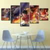 Family Luffy - Anime 5 Panel Canvas Art Wall Decor