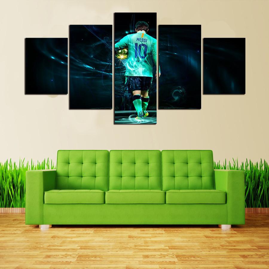 Famous Football Star - Famous Person 5 Panel Canvas Art Wall Decor Famous Football Star - Famous Person 5 Panel Canvas Art Wall Decor