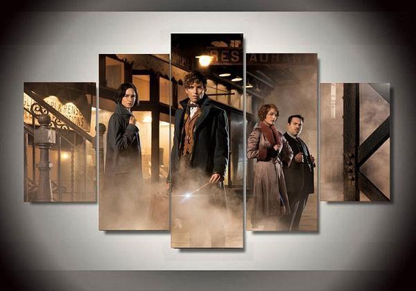 Fantastic Beast 2 - Movie 5 Panel Canvas Art Wall Decor Fantastic Beast 2 - Movie 5 Panel Canvas Art Wall Decor