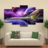 Fantasy Planet 01 - Space 5 Panel Canvas Art Wall Decor