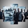 Fast And Furious 1 - Movie 5 Panel Canvas Art Wall Decor