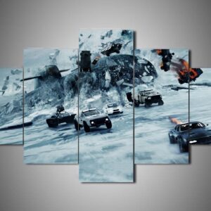 Fast And Furious 2 - Movie 5 Panel Canvas Art Wall Decor